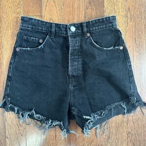 Zara Black Jean Shorts